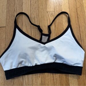 PINK Victoria's Secret Black and White sports bra